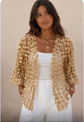 Gold daisy cardigan