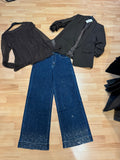 Sparkly denim jeans size 12