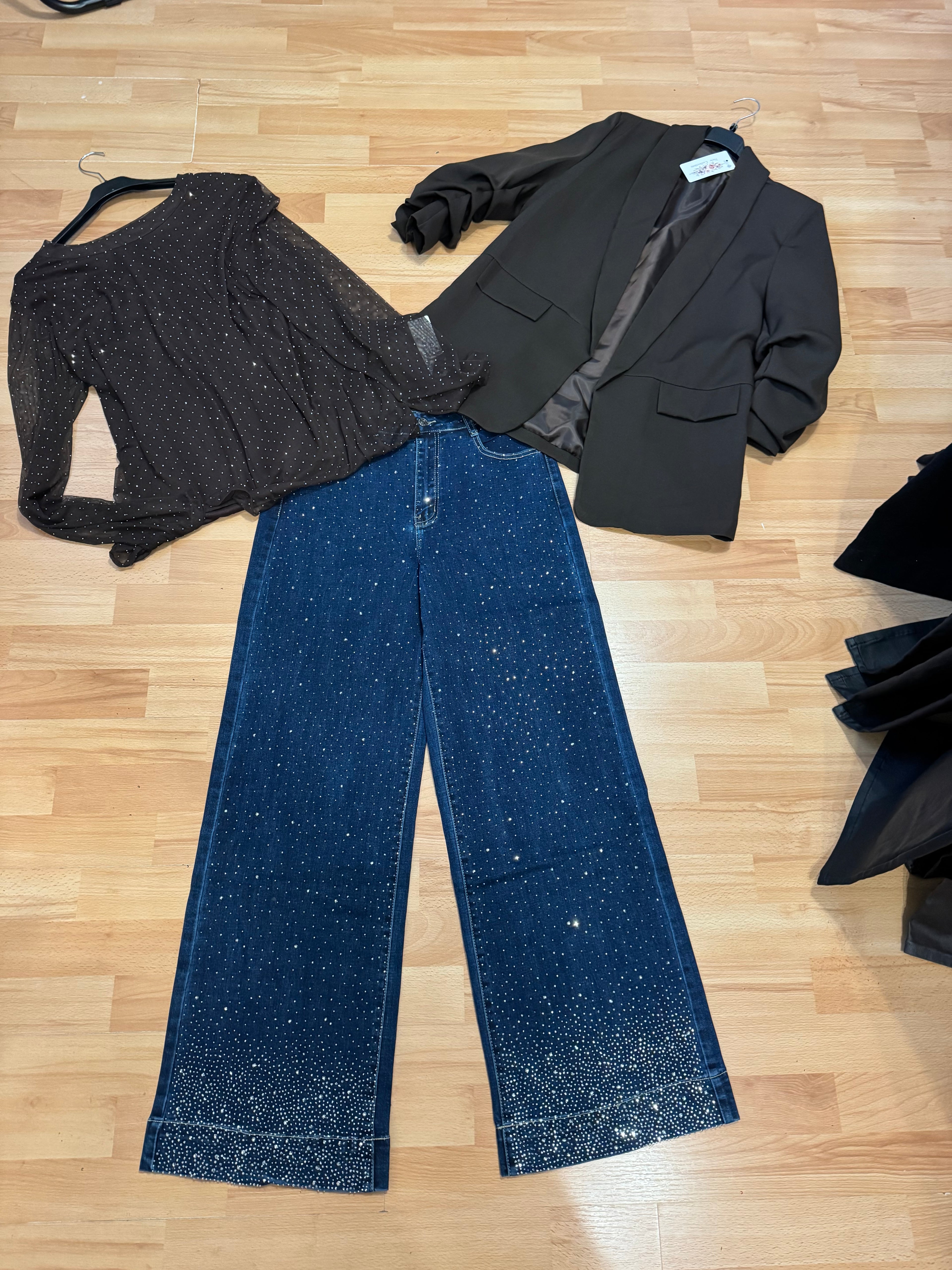 Sparkly denim jeans size 12