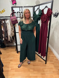 Emerald Green Sequin Jumpsuit