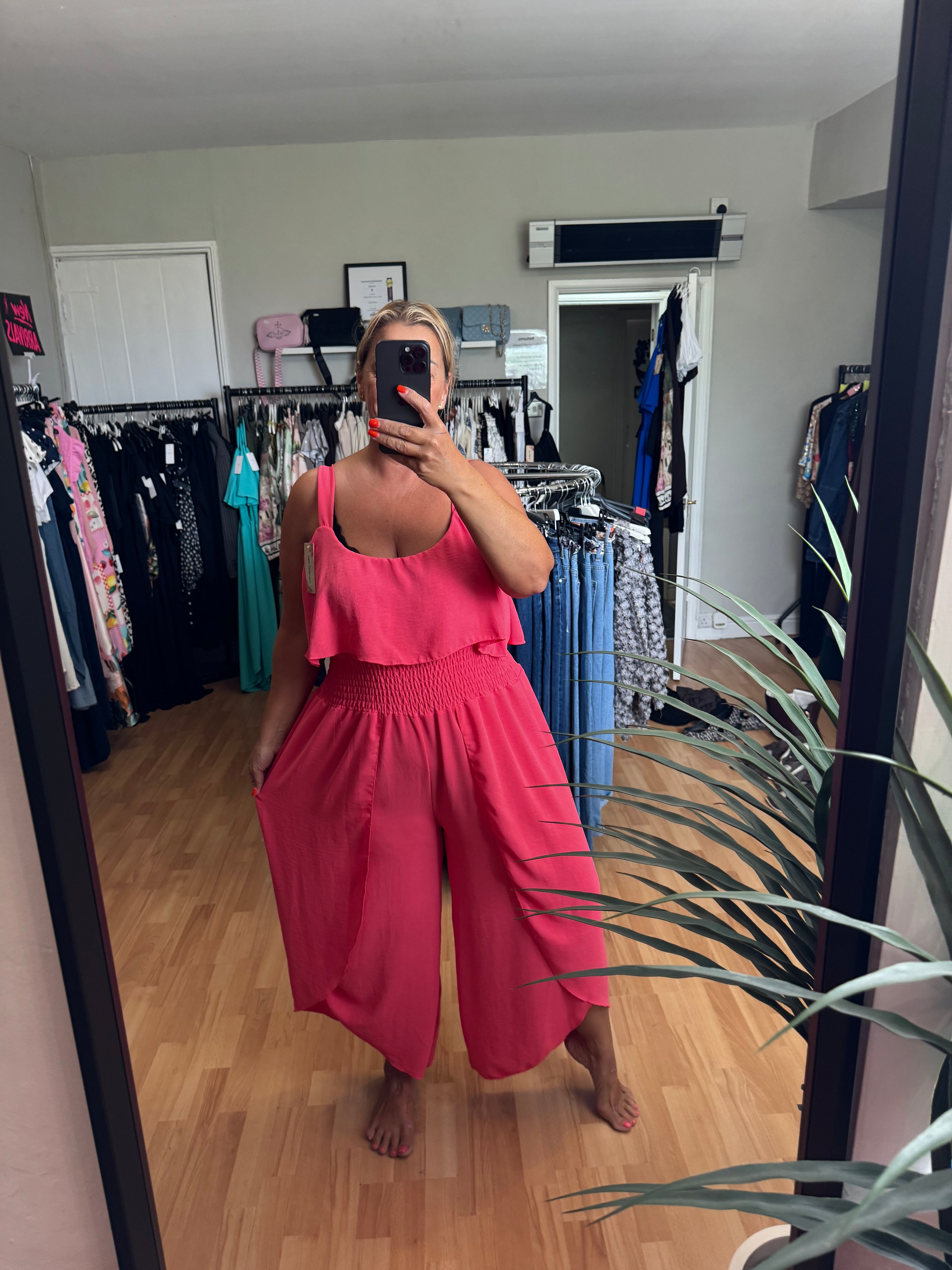 Coral jumpsuit