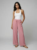 Pink palazzo trousers