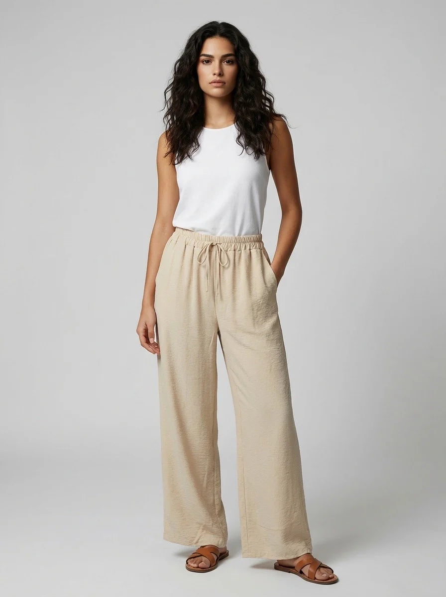 Light beige  palazzo trousers