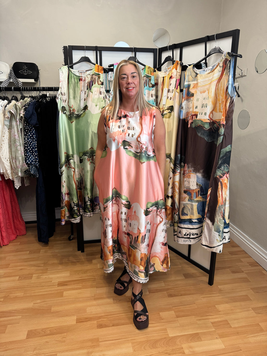 Peachy Santorini dress 8-16