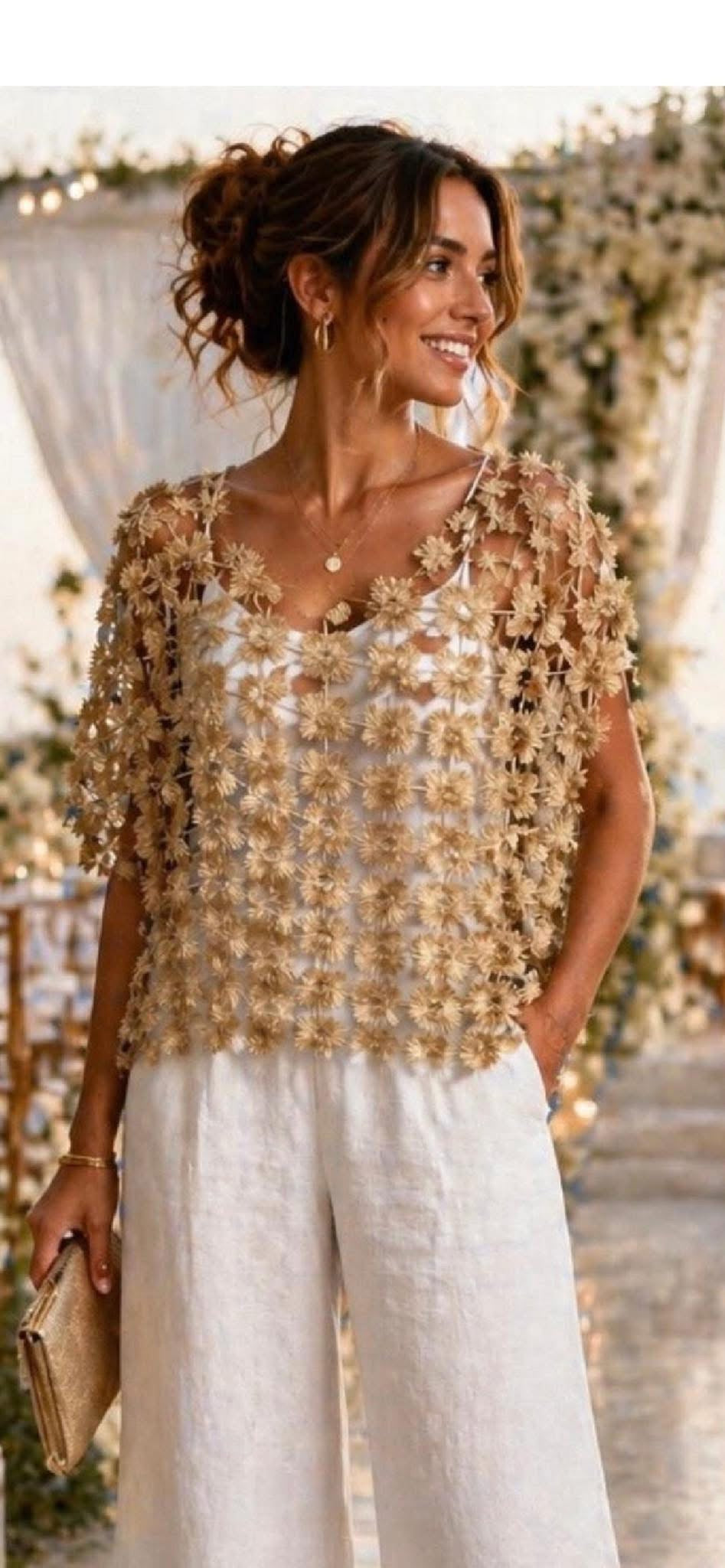Gold top one size